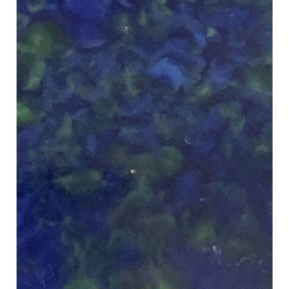 Vintage Blue Green Art Glass Sterling Silver Brooch Oval Art Deco 925 - Picture 6 of 6